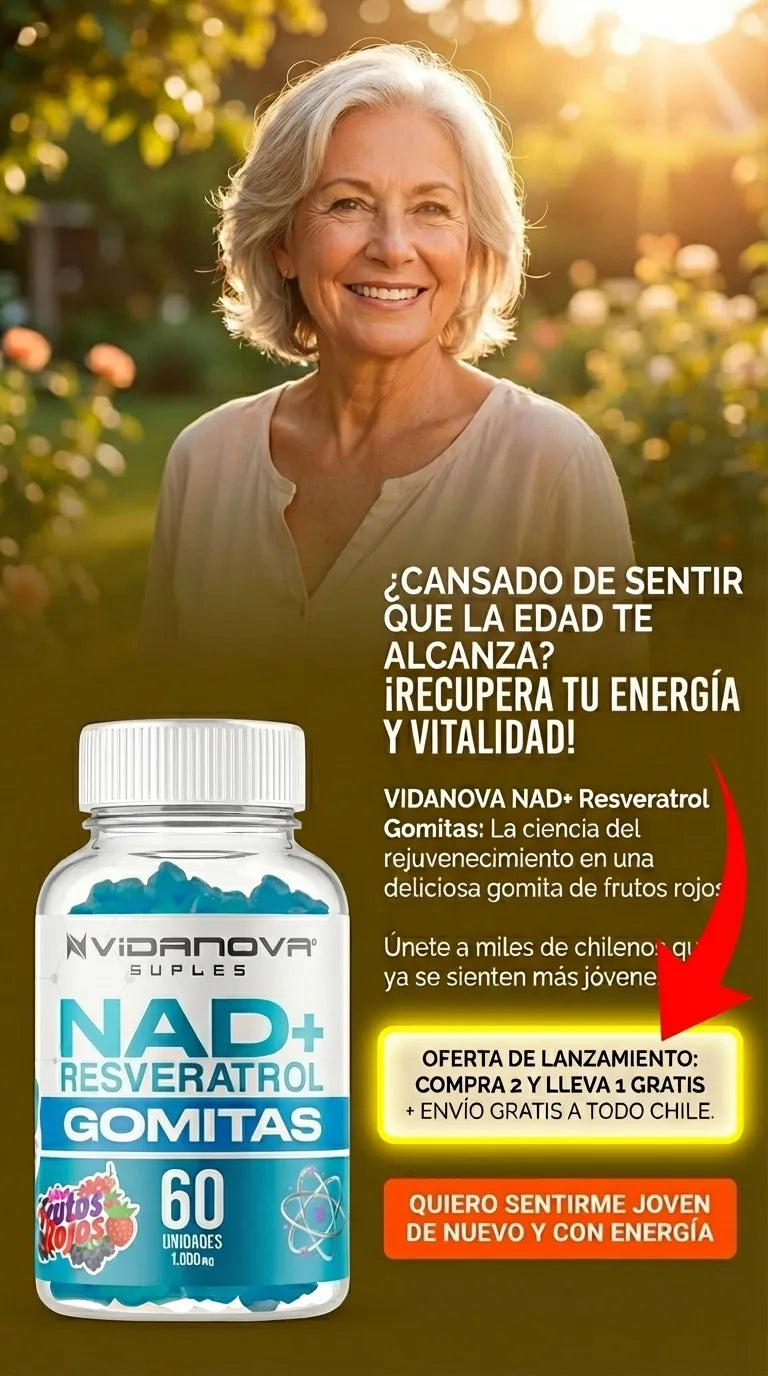 NAD+ Resveratrol 1000mg Gomitas 🍬 — Energía y Juventud Celular que Por Fin Vas a Querer Tomar