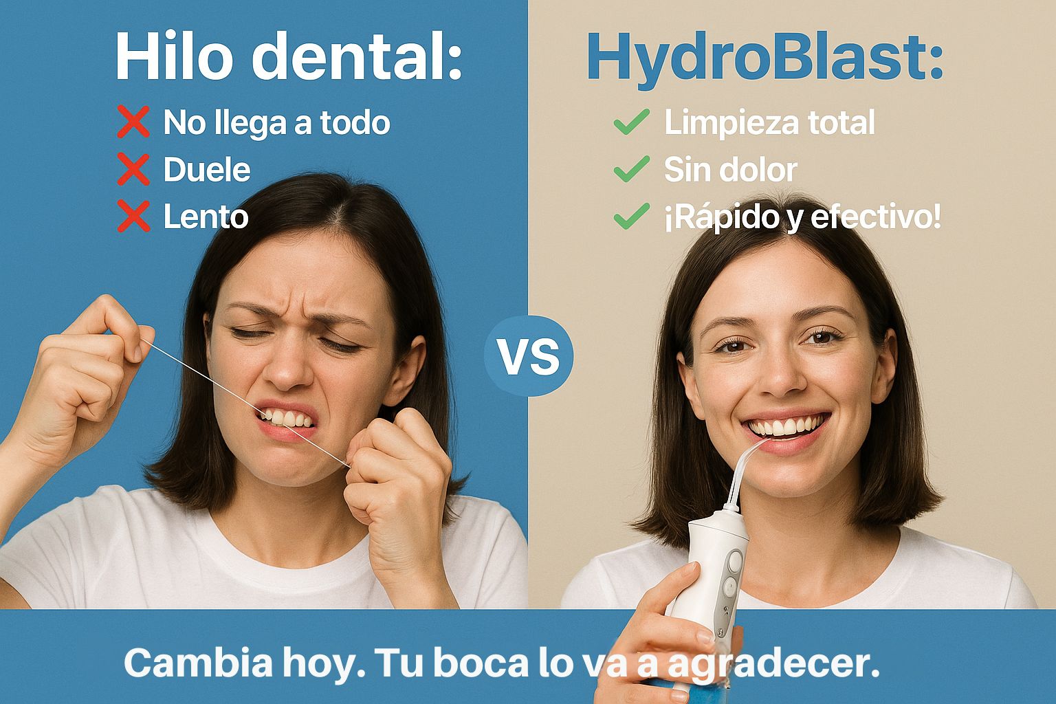 💧🦷 HydroBlast Dental ⚠️ Elimina lo que tu cepillo no puede alcanzar
