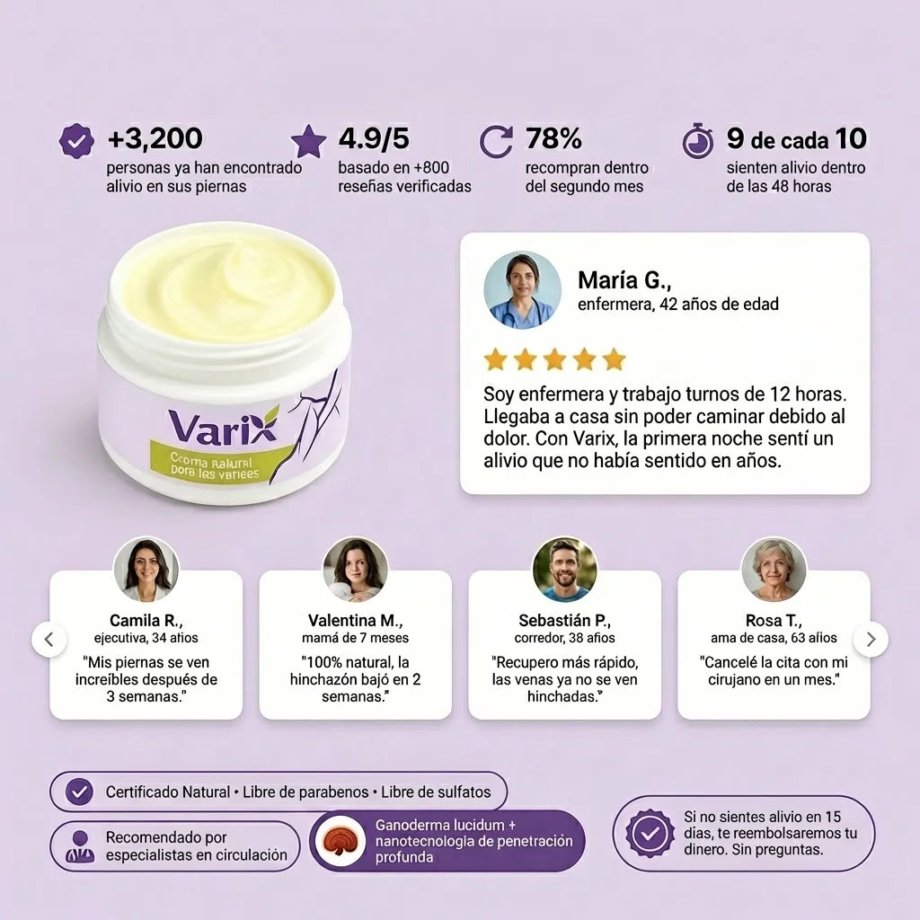 Crema para varices Alivio Instantáneo